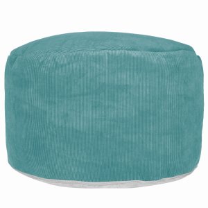 Sitzsack MAX II Sitzkissen Runder Sitzpouf aus CORD 70x45 Bodenkissen Meeresfarbe