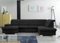 Ecksofa PAULINE Eckcouch Funktionssofa mit Bettkasten Schlaffunktion und Relaxfunktion schwarz