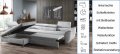 Ecksofa TEMPO mit Relaxfunktion Sitztiefenverstellung Schlafsofa mit Bettkasten