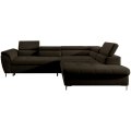 Ecksofa TEMPO mit Relaxfunktion Sitztiefenverstellung Schlafsofa mit Bettkasten