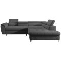 Ecksofa TEMPO mit Relaxfunktion Sitztiefenverstellung Schlafsofa mit Bettkasten