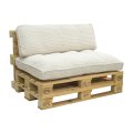Palettenkissen Palettensofa CORD Set Outdoor Palettenauflage Beige/Cream