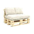Palettenkissen Palettensofa CORD Set Outdoor Palettenauflage Beige/Cream