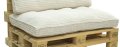 Palettenkissen Palettensofa CORD Set Outdoor Palettenauflage Beige/Cream