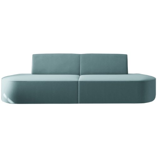 Dalia Sofa 2-Sitzer Blau Velvet Stoff