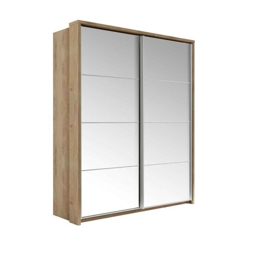 Kleiderschrank ARTI 17 mit zwei Schiebetüren und Spiegeln LENART
