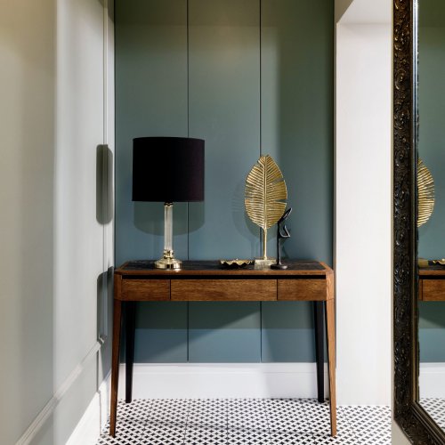 Konsolentisch RABEL Quarzsinter Massive Eiche