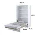 Wandklappbett Bed Concept 120x200 Vertikal Concept Lenart Bett Grau und Eiche Artisan