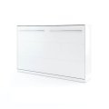 Wandklappbett Concept Pro 5 120x200 Horizontal Lenart Bett Weiß und Weiß Hochglanz