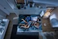 Wandklappbett Concept Pro 5 120x200 Horizontal Lenart Bett Weiß und Weiß Hochglanz