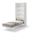 Wandklappbett 90x200 Vertikal Bed Concept Schrankbett Weiß Hochglanz BC-03