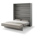 Wandklappbett 180x200 Vertikal Bed Concept Schrankbett Grau BC-13