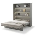 Wandklappbett 180x200 Vertikal Bed Concept Schrankbett Grau BC-13