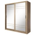 Kleiderschrank ARTI 8 mit zwei Schiebetüren und Spiegeln LENART