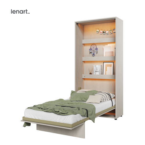 Wandklappbett Lenart CONCEPT JUNIOR Schrankbett 90x200 Vertikal CJ-02