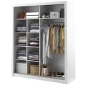 Kleiderschrank ARTI 8 mit zwei Schiebetüren und Spiegeln LENART