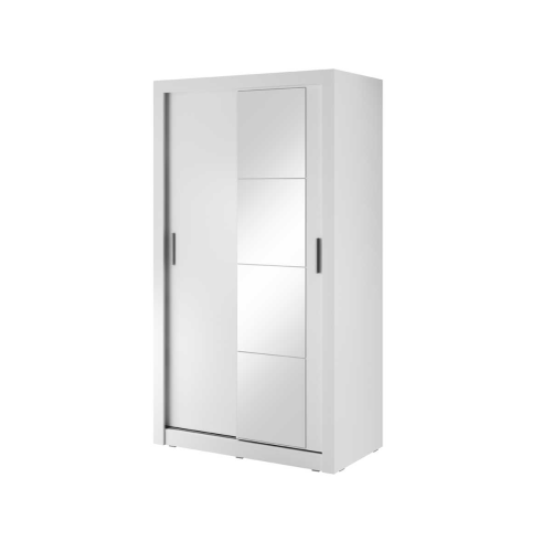 Kleiderschrank ARTI 6 mit zwei Schiebetüren und Spiegel LENART
