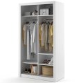 Kleiderschrank ARTI 6 mit zwei Schiebetüren und Spiegel LENART