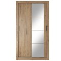 Kleiderschrank ARTI 6 mit zwei Schiebetüren und Spiegel LENART