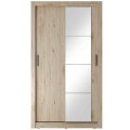 Kleiderschrank ARTI 6 mit zwei Schiebetüren und Spiegel LENART