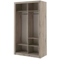 Kleiderschrank ARTI 6 mit zwei Schiebetüren und Spiegel LENART