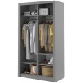 Kleiderschrank ARTI 6 mit zwei Schiebetüren und Spiegel LENART