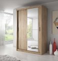Kleiderschrank ARTI 4 mit zwei Schiebetüren und Spiegel LENART