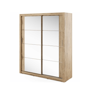 Kleiderschrank ARTI 3 mit zwei Schiebetüren und Spiegeln LENART