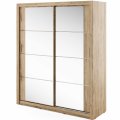Kleiderschrank ARTI 3 mit zwei Schiebetüren und Spiegeln LENART