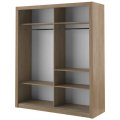Kleiderschrank ARTI 3 mit zwei Schiebetüren und Spiegeln LENART
