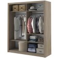 Kleiderschrank ARTI 3 mit zwei Schiebetüren und Spiegeln LENART