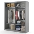 Kleiderschrank ARTI 3 mit zwei Schiebetüren und Spiegeln LENART