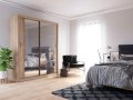 Kleiderschrank ARTI 3 mit zwei Schiebetüren und Spiegeln LENART