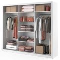 Kleiderschrank ARTI 2 mit drei Schiebetüren und Spiegeln LENART