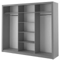 Kleiderschrank ARTI 2 mit drei Schiebetüren und Spiegeln LENART