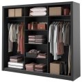 Kleiderschrank ARTI 2 mit drei Schiebetüren und Spiegeln LENART