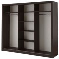Kleiderschrank ARTI 2 mit drei Schiebetüren und Spiegeln LENART