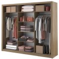 Kleiderschrank ARTI 2 mit drei Schiebetüren und Spiegeln LENART