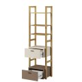 Bücherregal Lenart LENNY LY-03 Eiche Artisan/beige/Trüffel