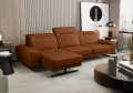 Fiore Mini Ecksofa – Modernes Ledersofa mit verstellbaren Kopfstützen