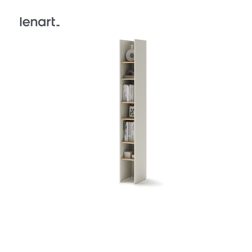 Bücherregal für Schrankbett Lenart BED CONCEPT BC-24 Kashmir Beige/Eiche Nagano