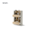 Kleines Bücherregal für Schrankbett Lenart BED CONCEPT BC-27 Kashmir Beige/Eiche Nagano