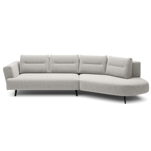 Ecksofa LORNA Elektrisch Sitztiefenverstellung, Rückenlehnenverstellung, Designer-Form