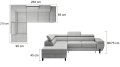 Ecksofa Molina L mit Schlaffunktion Bettkasten und Relaxfunktion