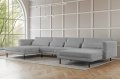 Modulares Ecksofa DANI U in U-Form  – großes Familiensofa modernes , Poso 55