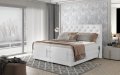 Boxspringbett COLEEN Hotelbett elektrisch kontinentales Bett Weiß
