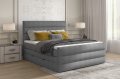 Boxspringbett CLARA Designerbett Hotelbett mit Bettkasten kontinentales Bett - Dunkelgrau
