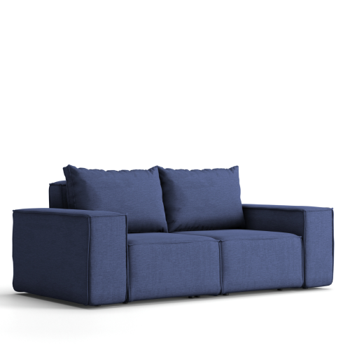Garten Sofa 2-Sitzer Dunkelblau