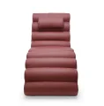 Liegesessel Chaiselongue Leder Rot MIAMI NEW Modern Lederliege