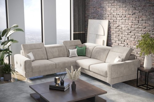 Ecksofa Malibu Max 250x250 cm mit Schlaffunktion, Terra 06